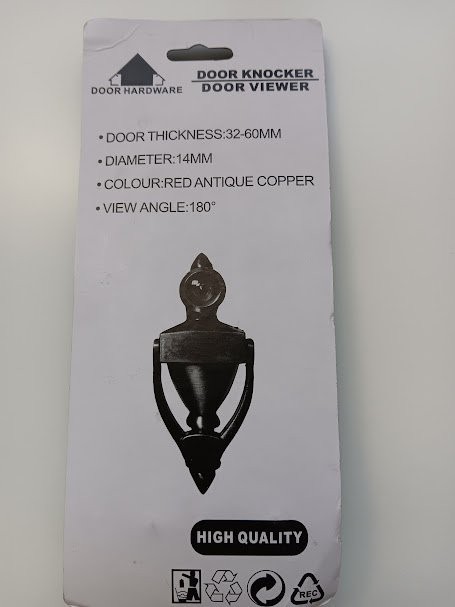 Door Knocker Nickel Brushed