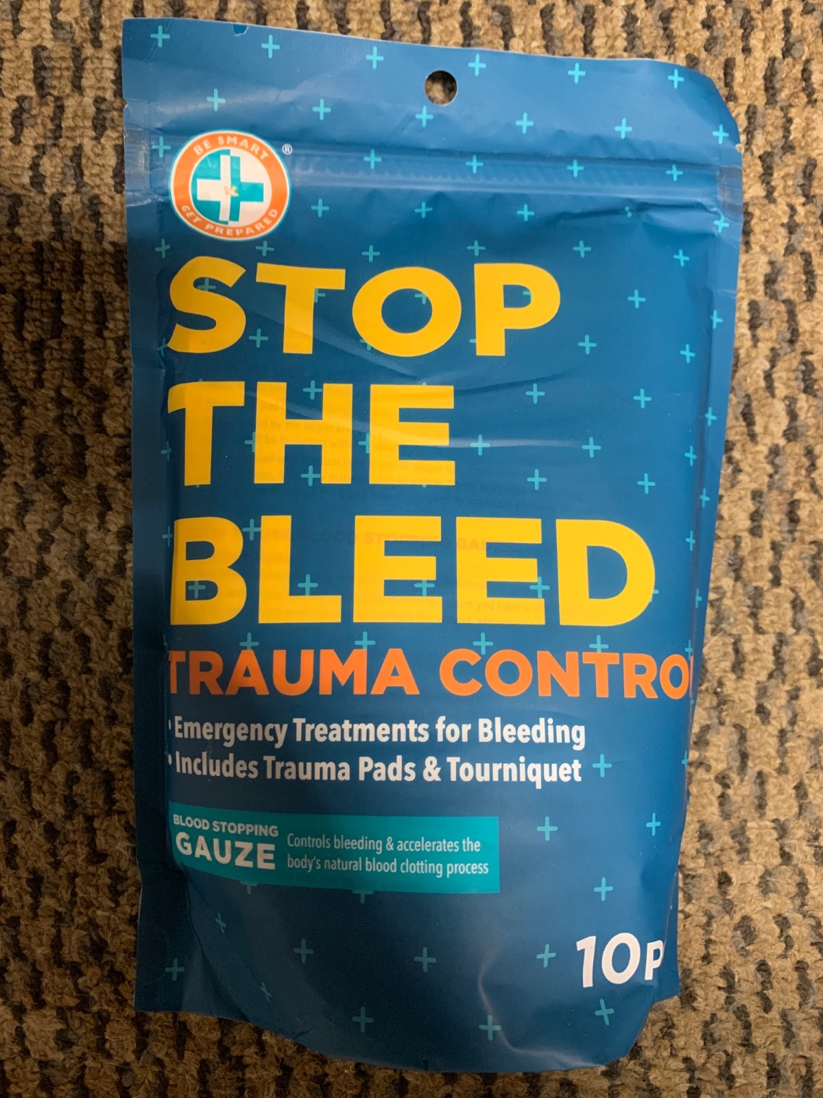 Stop the Bleed Kit Supplies Bleeding Control Pack of 10 pcs W/ Tourniquet New