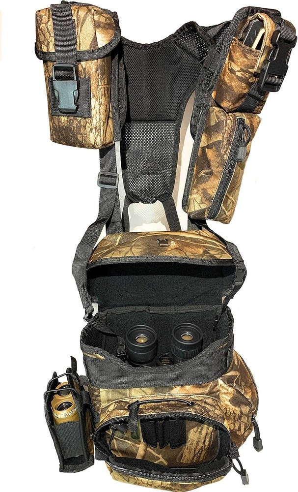 Binoculars Harness Case Pack, Bino Pack with Rangefinder Compartment - Detachabl
