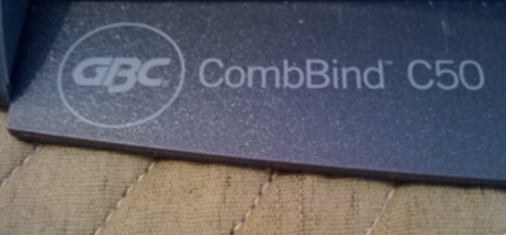 GBC CombBind C50 Punch Binder System & GBC Comb Bind Splines - Great Condition