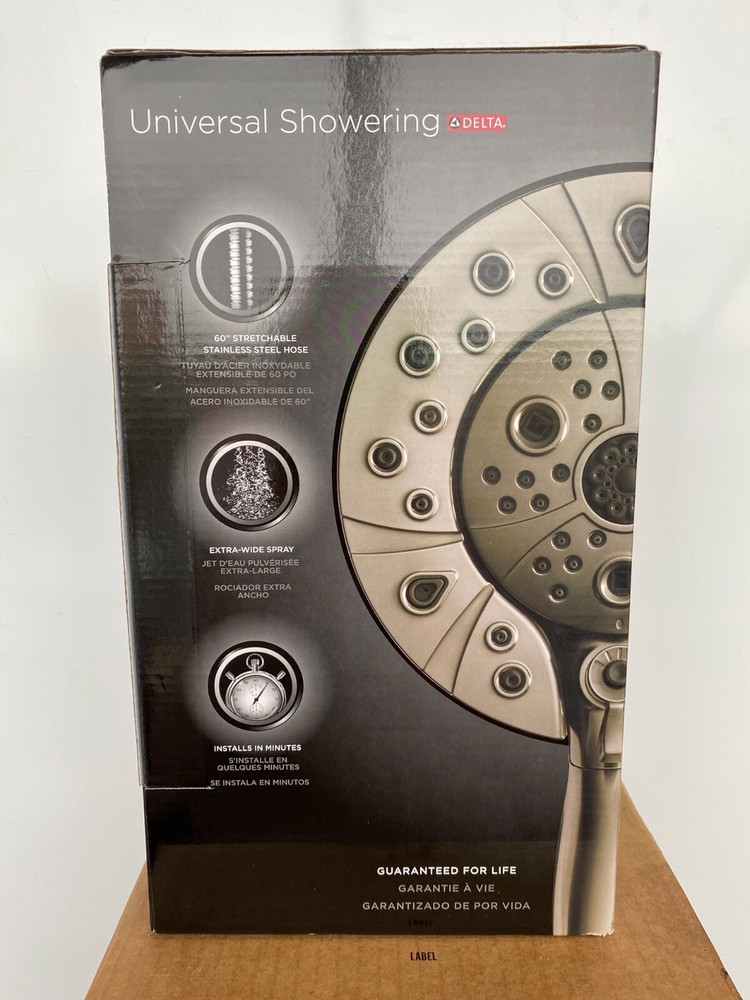 Delta 58480-SS-PR-PK In2ition 1.75 GPM Multi Function Shower Head - Stainless
