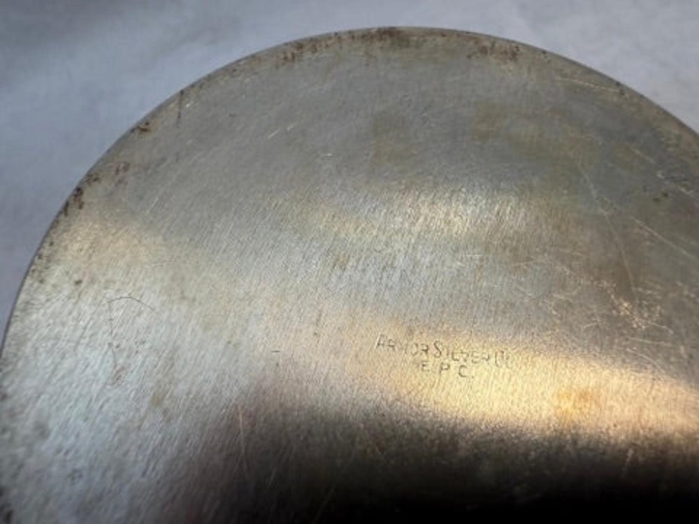 Vintage Armor Silver Plate Sugar and Creamer 3 Piece Set