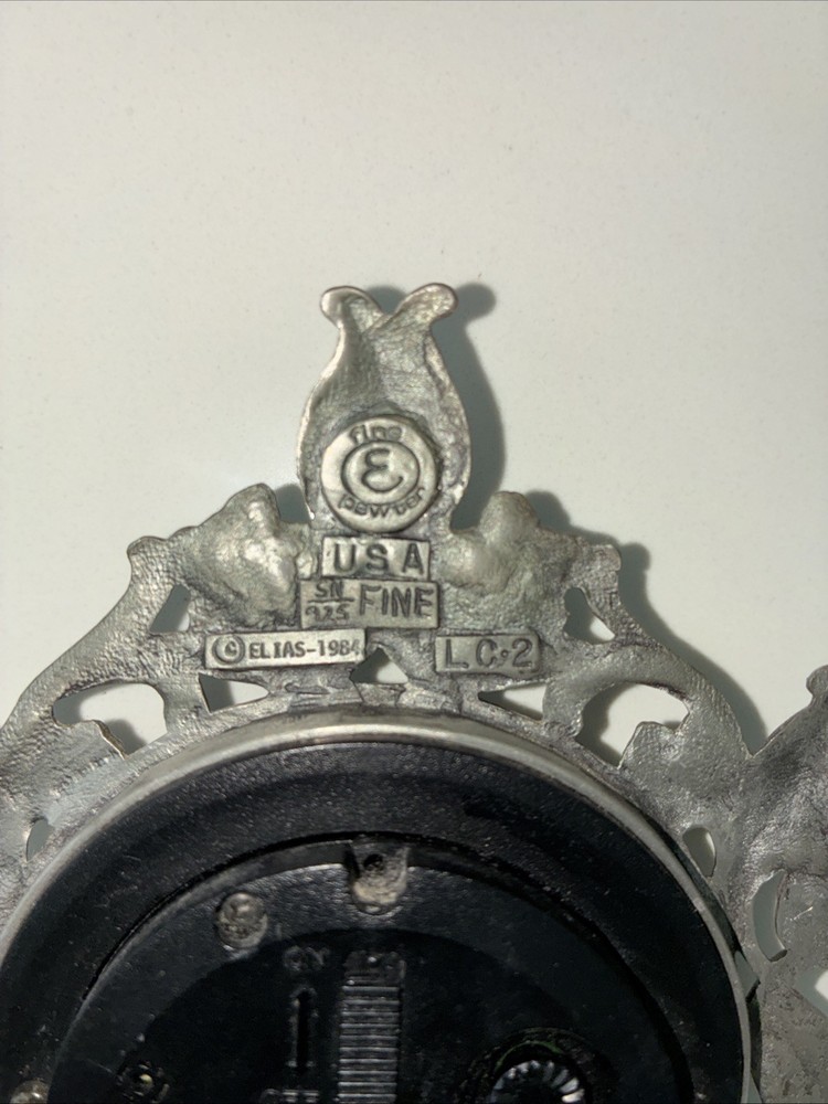 Elias Pewter Clock