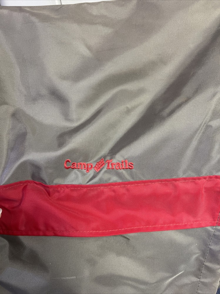 Camp Trails External Frame Hiking Backpack Size L Red and Tan