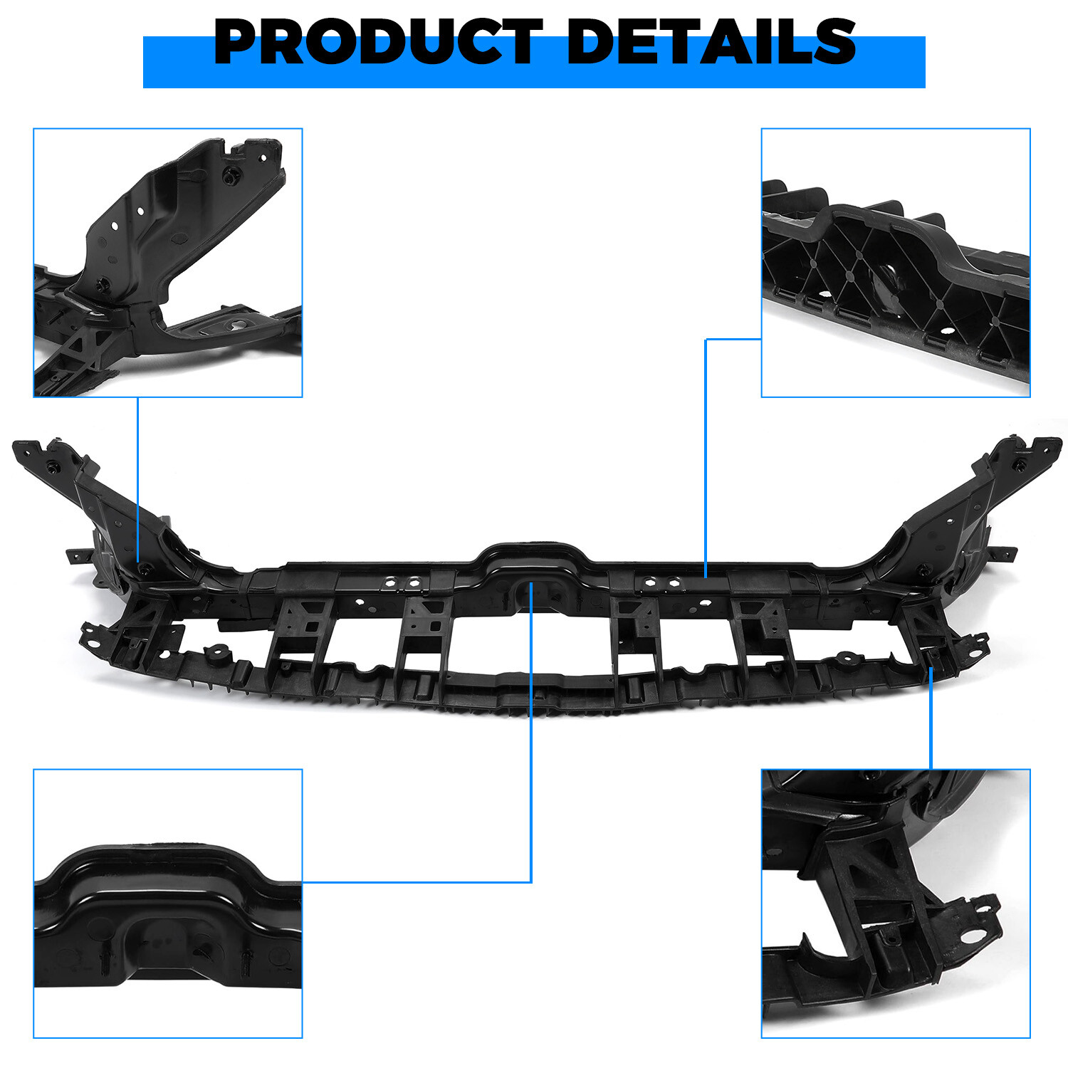 New Black Upper Tie Bar Radiator Support Fit 2015-2017 Ford Mustang FR3Z8A284A