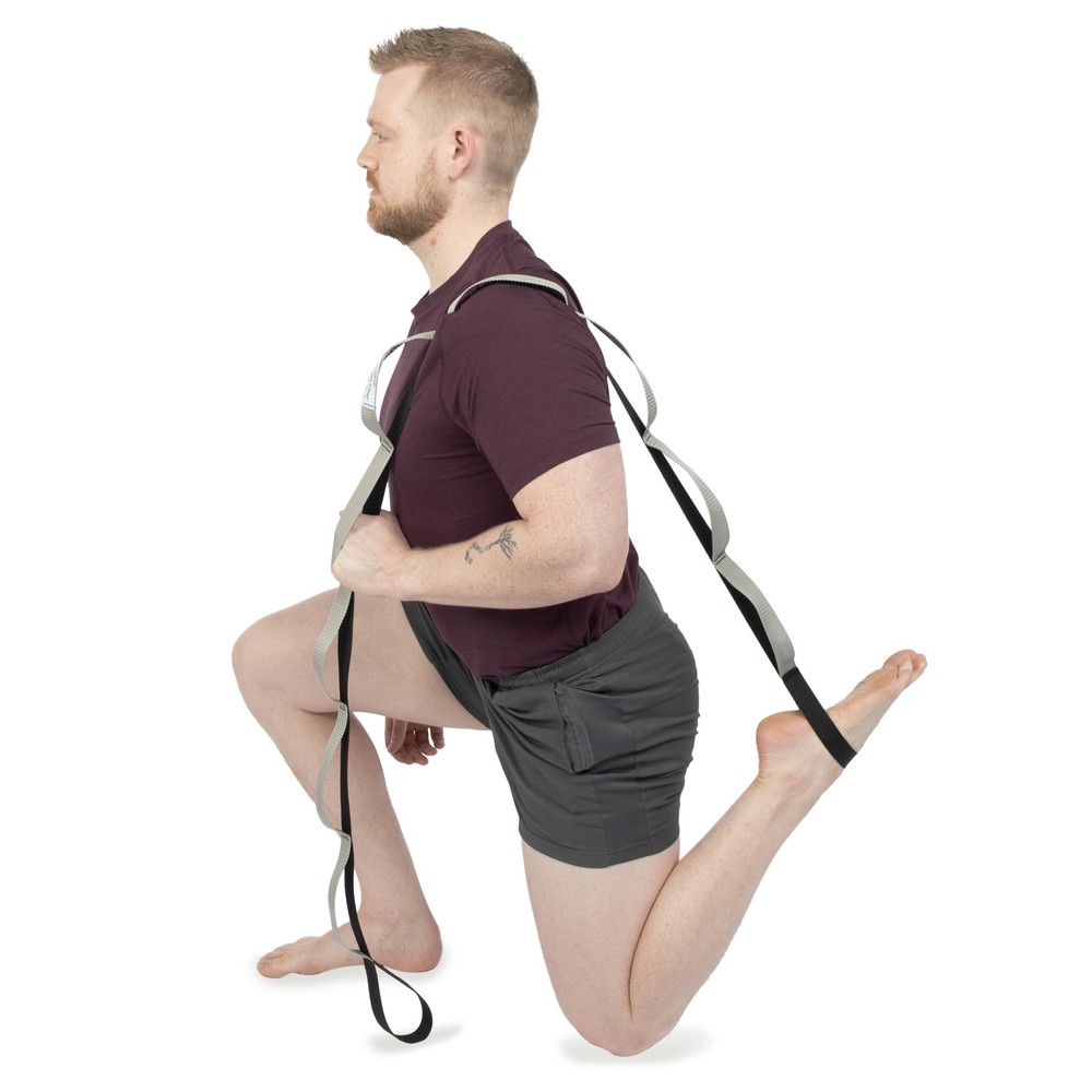 OPTP Stretch Out Strap Pro with Stretching Exercise Book, 11 Loop Stretching ...