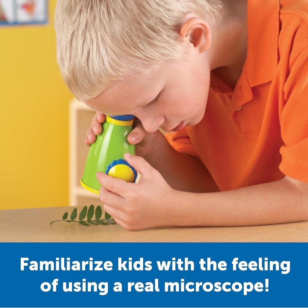 Colorful Kids Microscope Set - Primary Science Viewscope for Ages 3+ Learning
