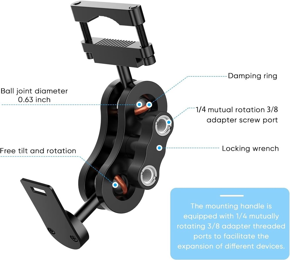 Adjustable Rearview Mirror Mount