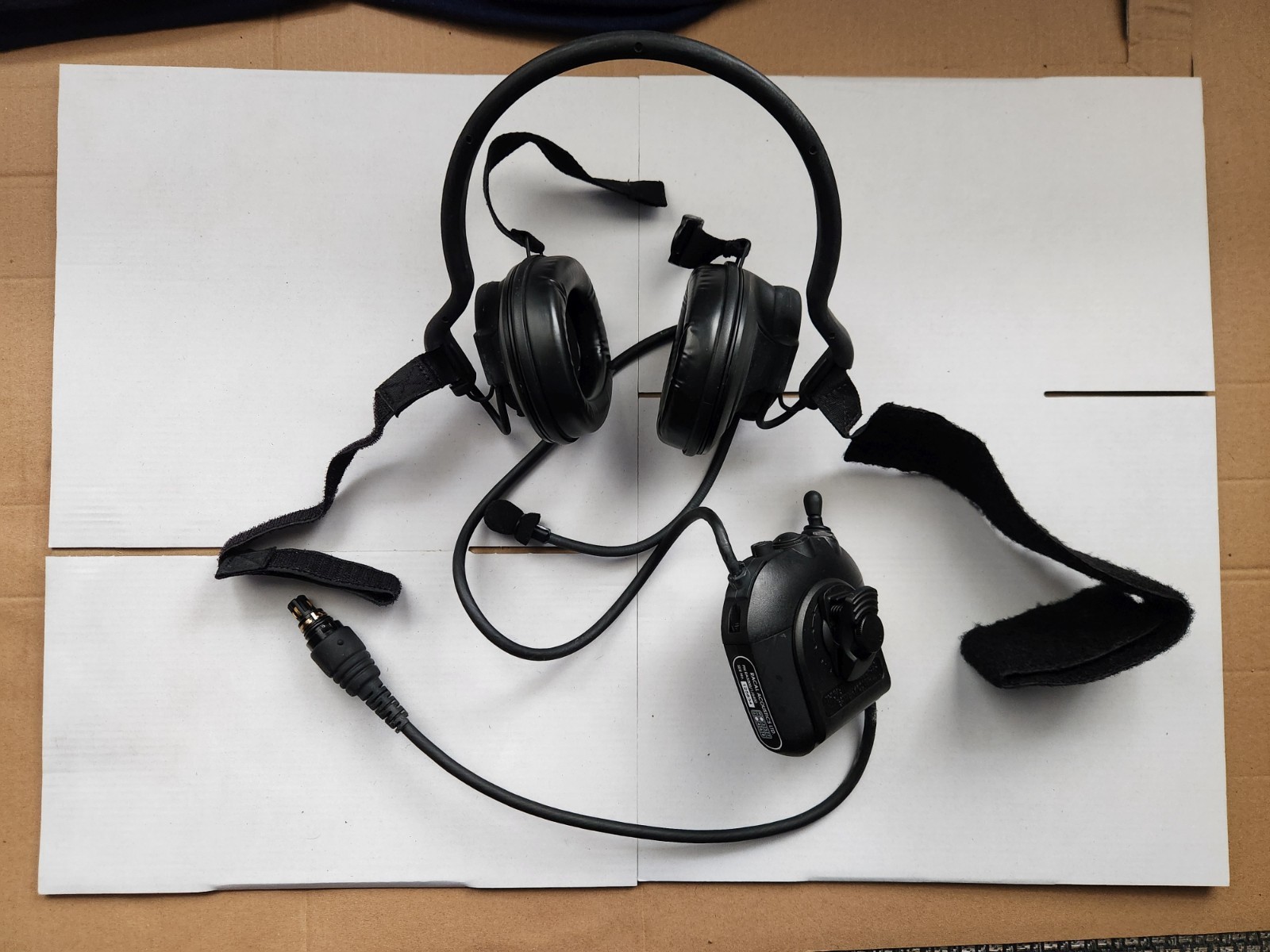 Racal Acoustics RA5000/1/6400 Headset VIC3/VRC HMMWV, New open box, TESTED