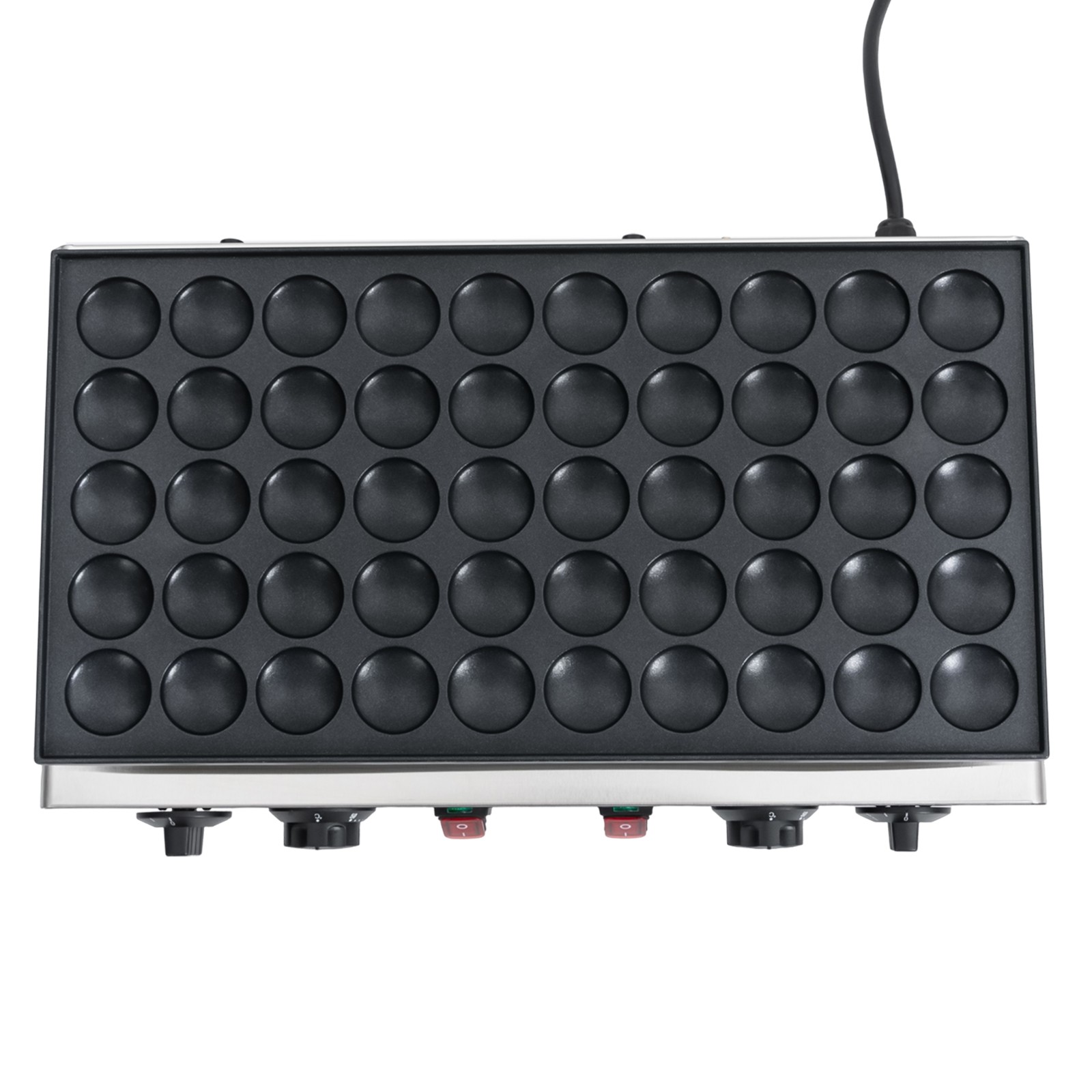 110 V 50 Hole Electric Dutch Poffertjes Mini Pancake Baker Maker Machine New