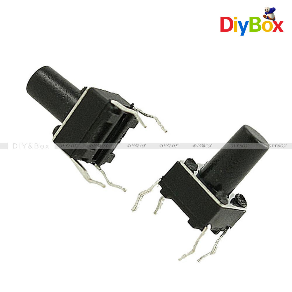 100PCS 6x6 3.1mm-13mm SPST Mini Micro Momentary Tactile Push PCB Button Switch