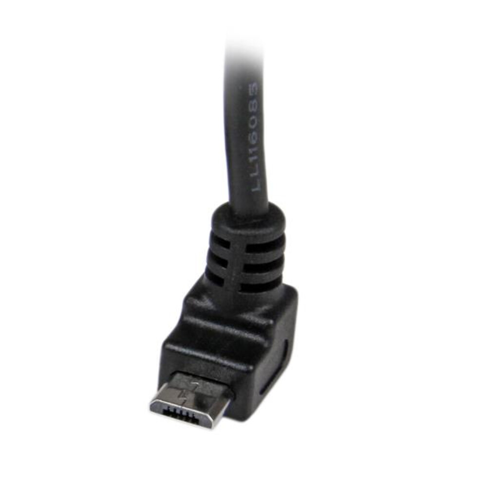 StarTech.com USBAUB2MU StarTech Cable 2m Micro USB A to Up Angle B Black Retail
