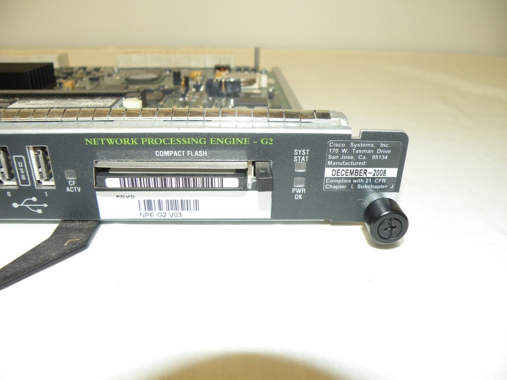 CISCO NPE-G2 V03 NETWORK PROCESSING ENGINE, 1GB RAM & 256MB FLASH 73-10329-04