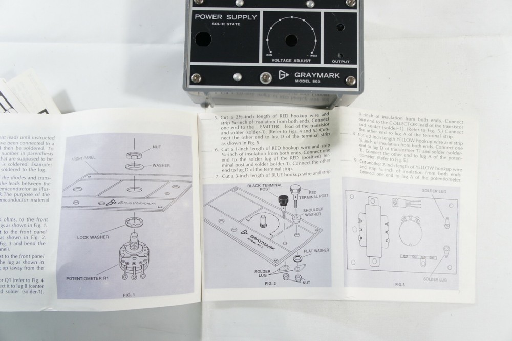 GrayMark 803 Model Train Power Supply, NEW, Ready for Assembly