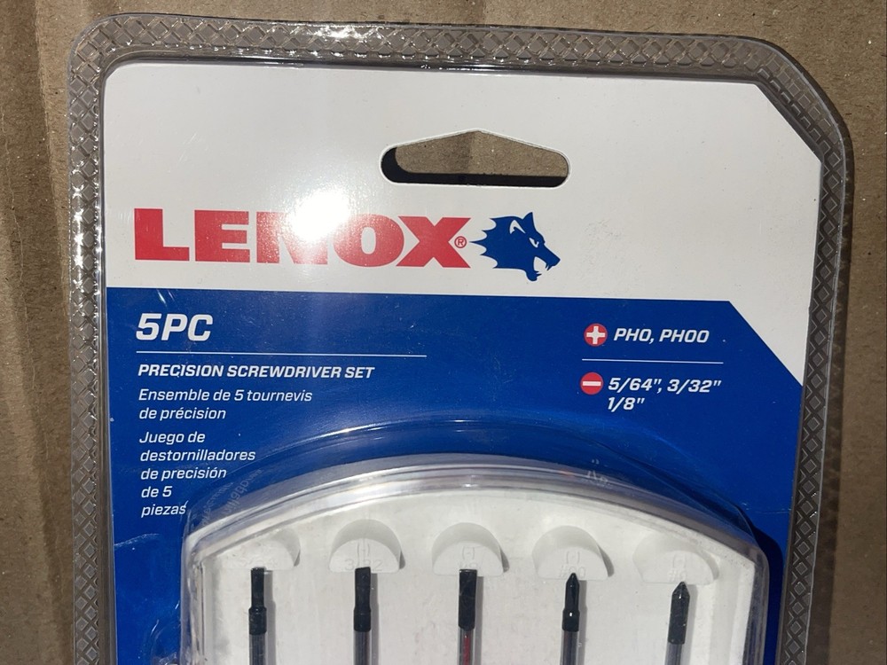 LENOX Tools Screwdriver Set, Precision, 5-Piece (LXHT60918) New