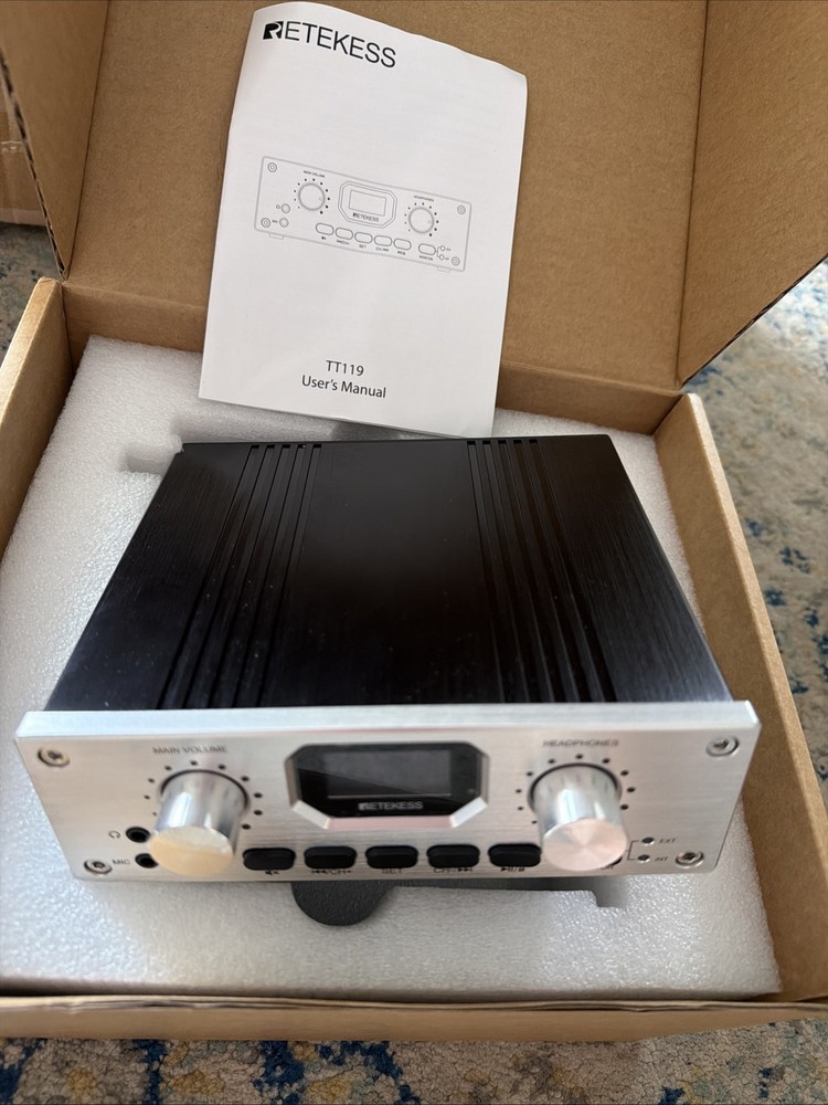 Retekess TT119 Assistive Listening System Wireless Transmitter with 20 Receivers