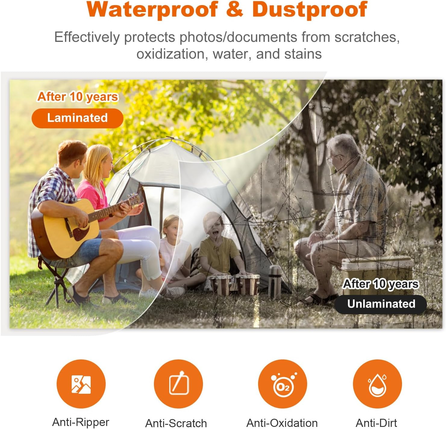 Laminator Machine with 5 Laminating Sheets, 9 Inch Thermal Laminating Machine fo