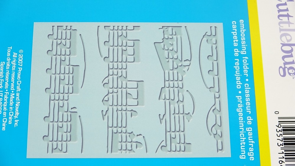 2007 Cuttlebug Embossing Folder Allegro 37-16641