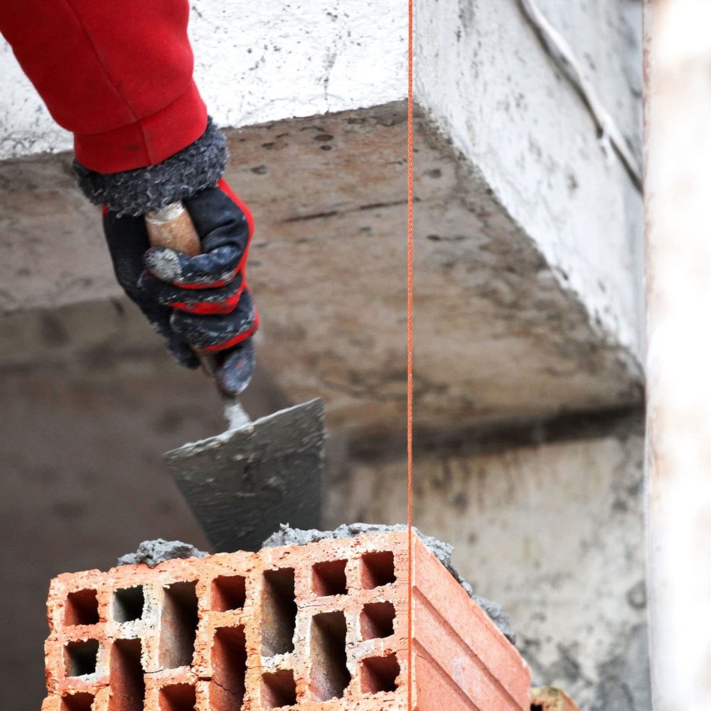 4 Roll Mason String Line #18, 500 ft Nylon Braided Construction String Line, ...