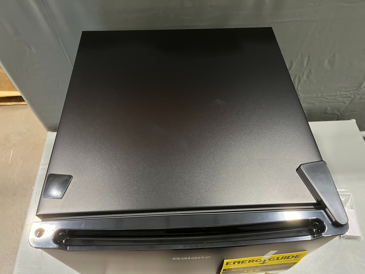 Galanz 1.7 Cu ft One-Door Mini Refrigerator, Black, New