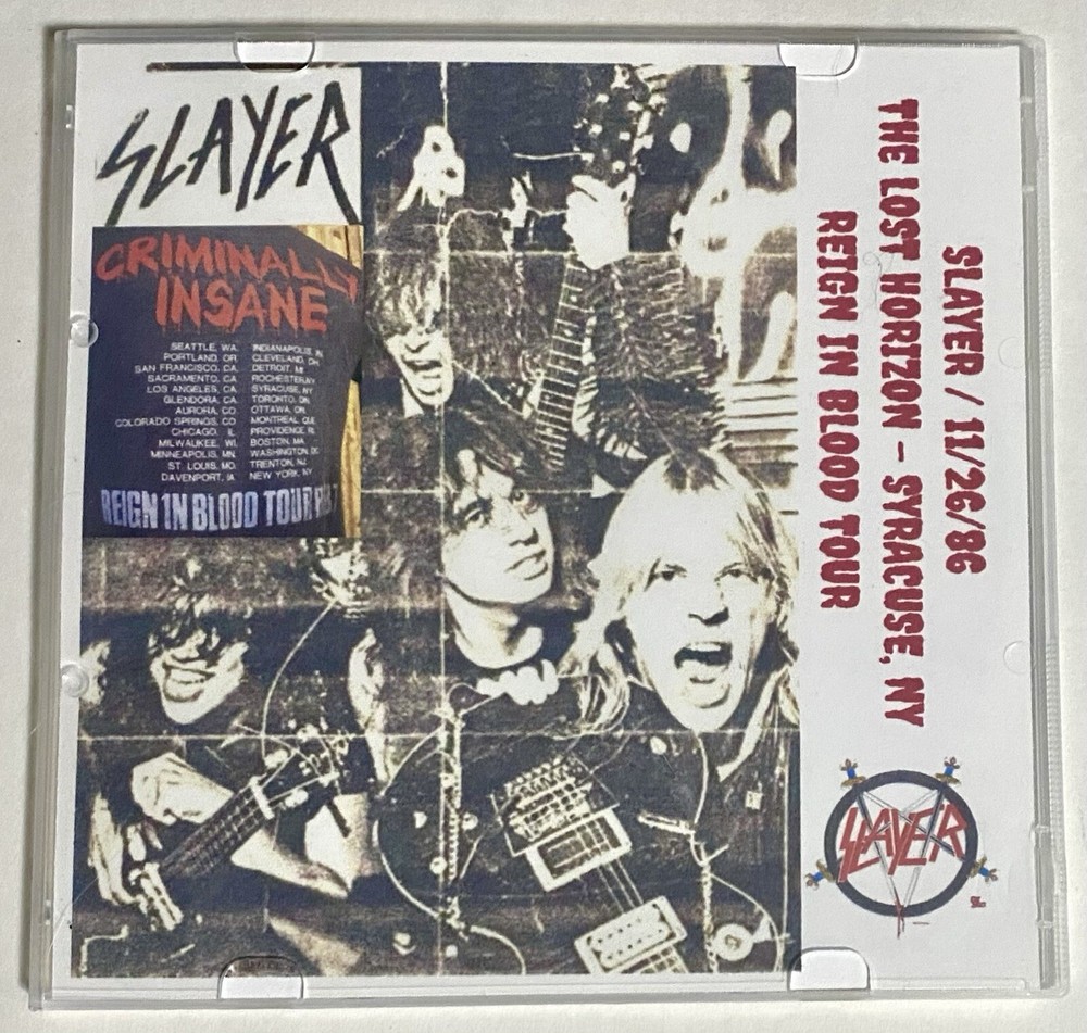 SLAYER- CD The Lost Horizon - Syracuse, NY 11/26/86