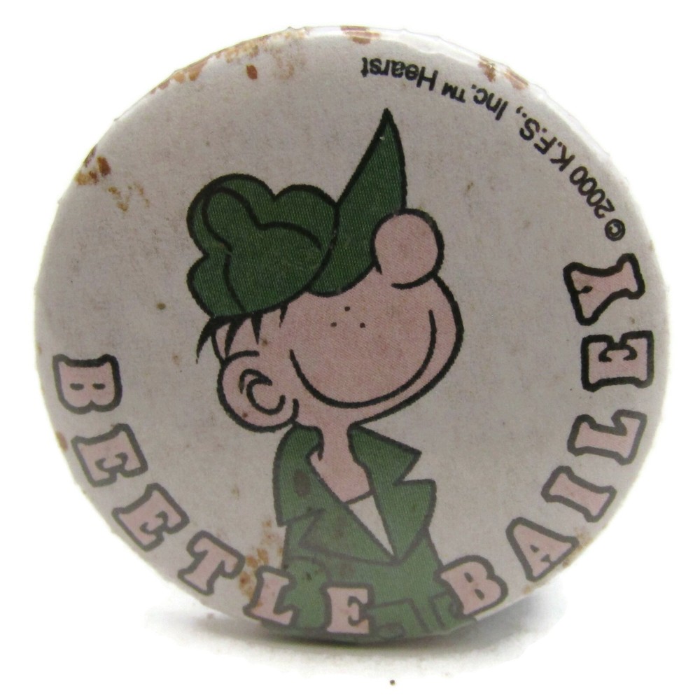 Beetle Bailey Pinback Button 2000 King Features Syndicate Comic Strip Pin