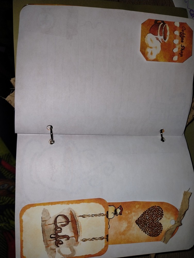Coffee Junk Journal Scrapbook USA