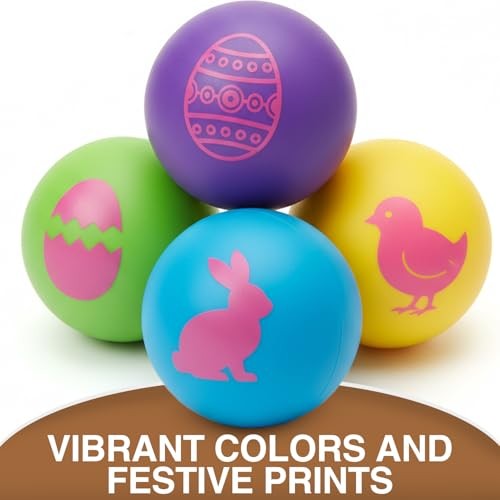 Easter Brights Bouncy Balls, 48 Piece