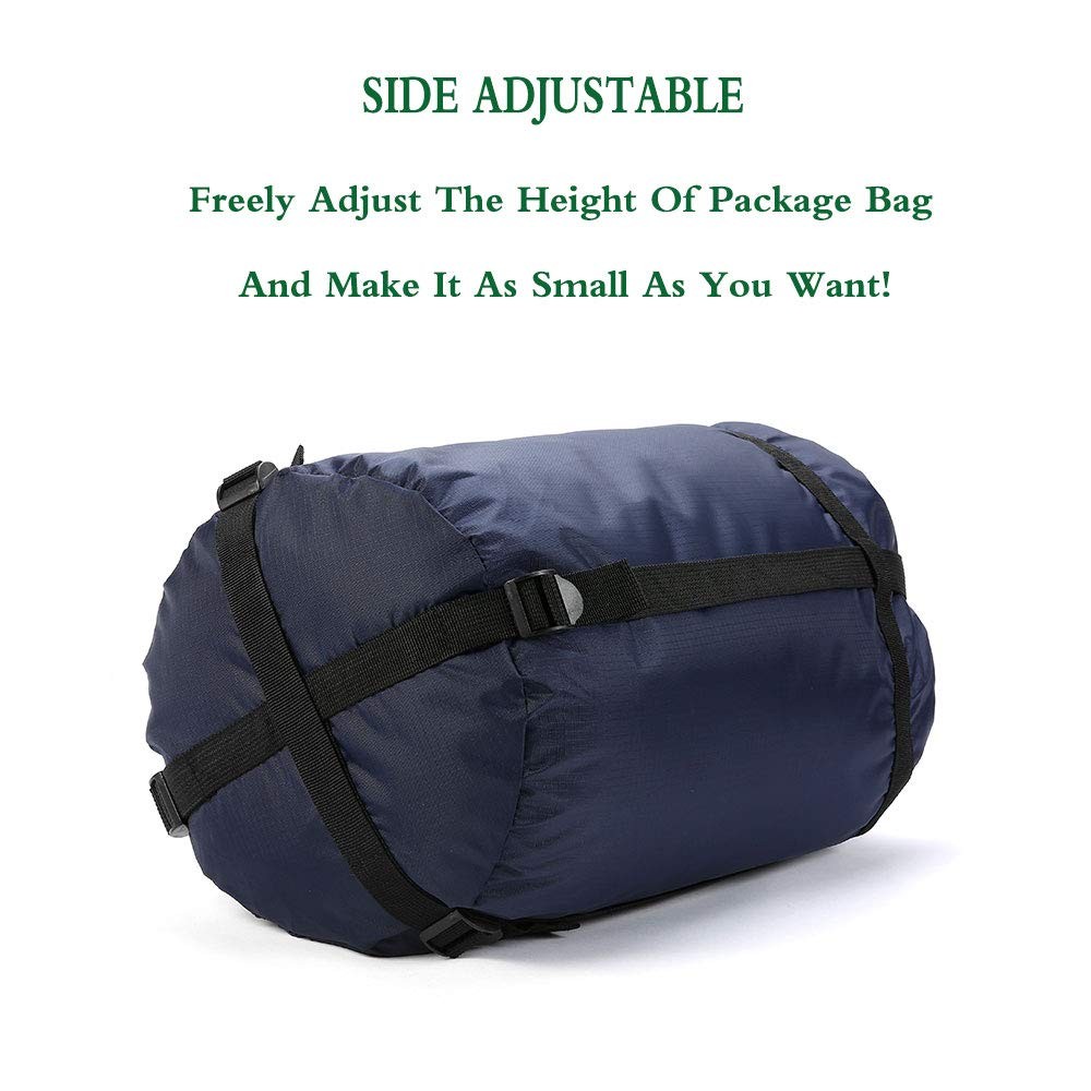 2x 24L Sleeping Bag Stuff Sack Black Compression Sack for Backpacking & Camping