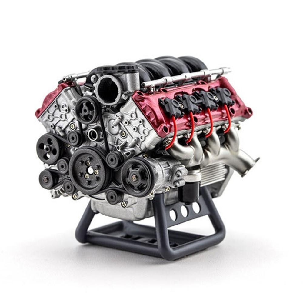 For V8 Combustion Engine Model Building Kits Internal DIY Hobby V8 Engine Model