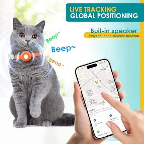 GPS Tracker for Cats () Orange