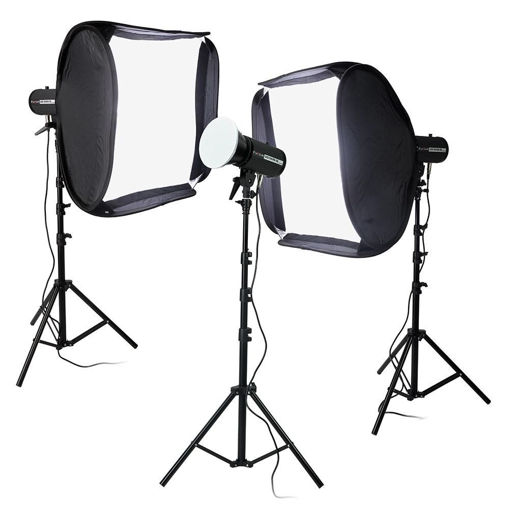 Fotodiox LED-100WB-56 Studio LED Kit With 20X20" Softboxes - Set