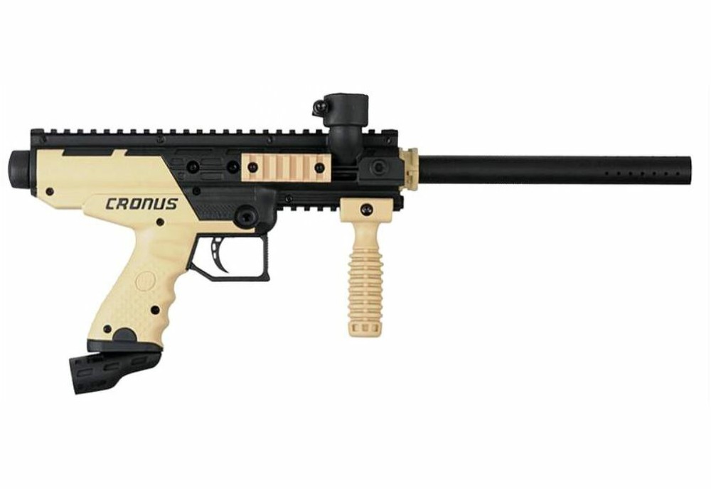 Maddog Tippmann Cronus Basic Red Dot HPA Paintball Gun Package - Black / Tan