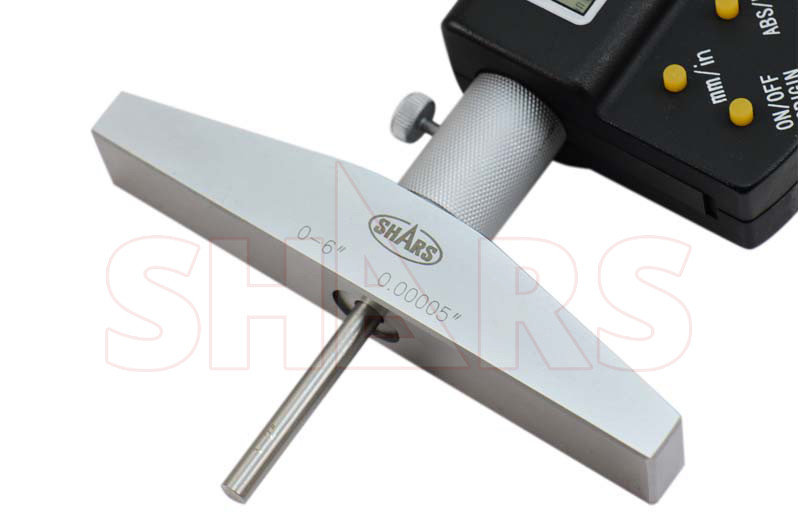 SHARS TOOLS 0-6"/152.4mm Electronic Depth Micrometer! #]