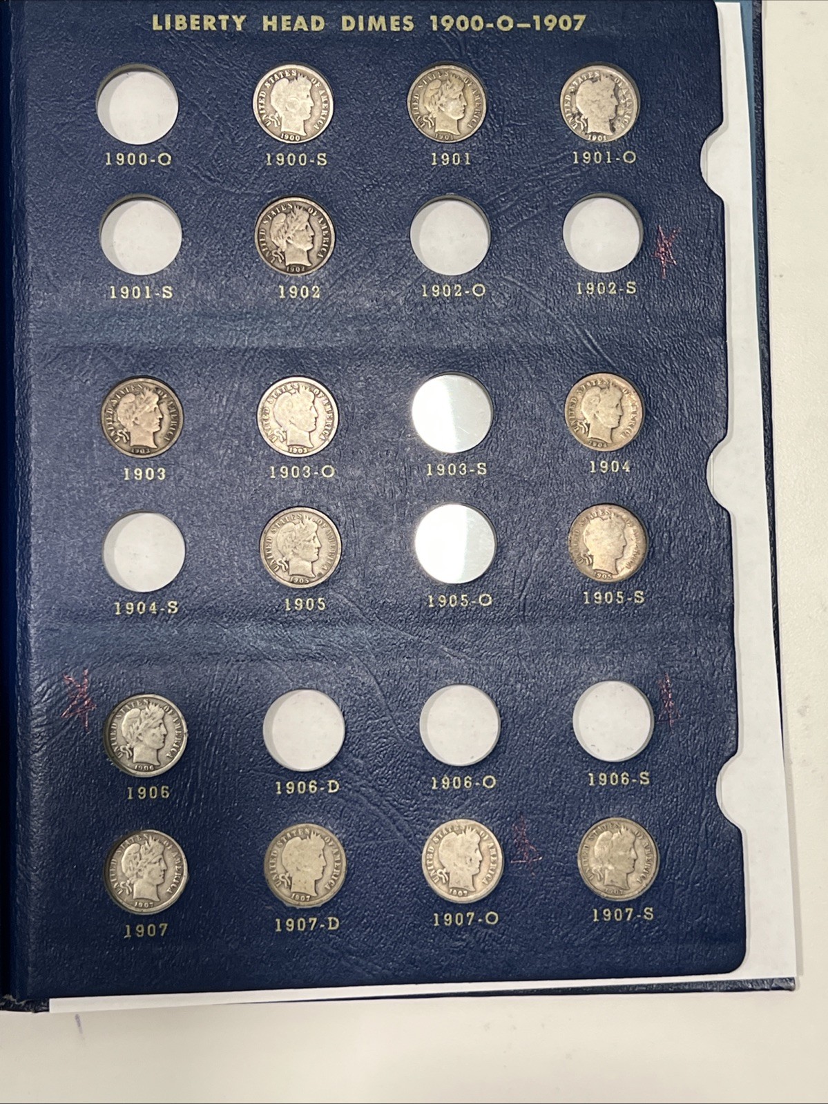 1892-1916 Barber Dime Silver Set. Collection Of 41 Nice Higher Grade Coins!