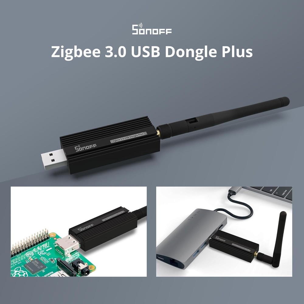 Compact Zigbee USB Dongle Plus with External Antenna for Seamless Connectivity