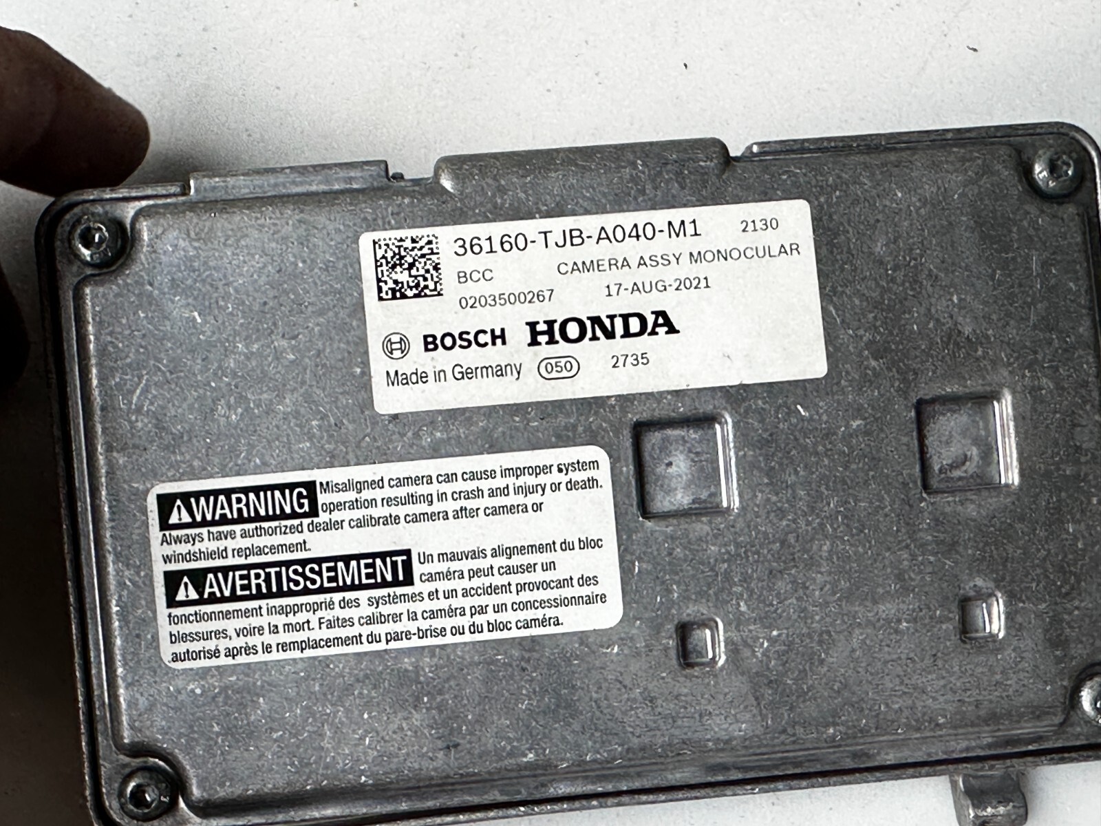 2019 - 2022 Acura RDX Windshield Front Camera Unit P: 36160-TJB-A040 OEM !
