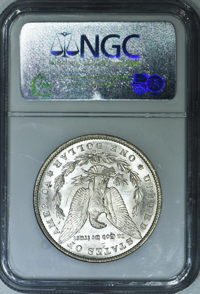 1890-O Morgan Dollar NGC MS-63; Nice White