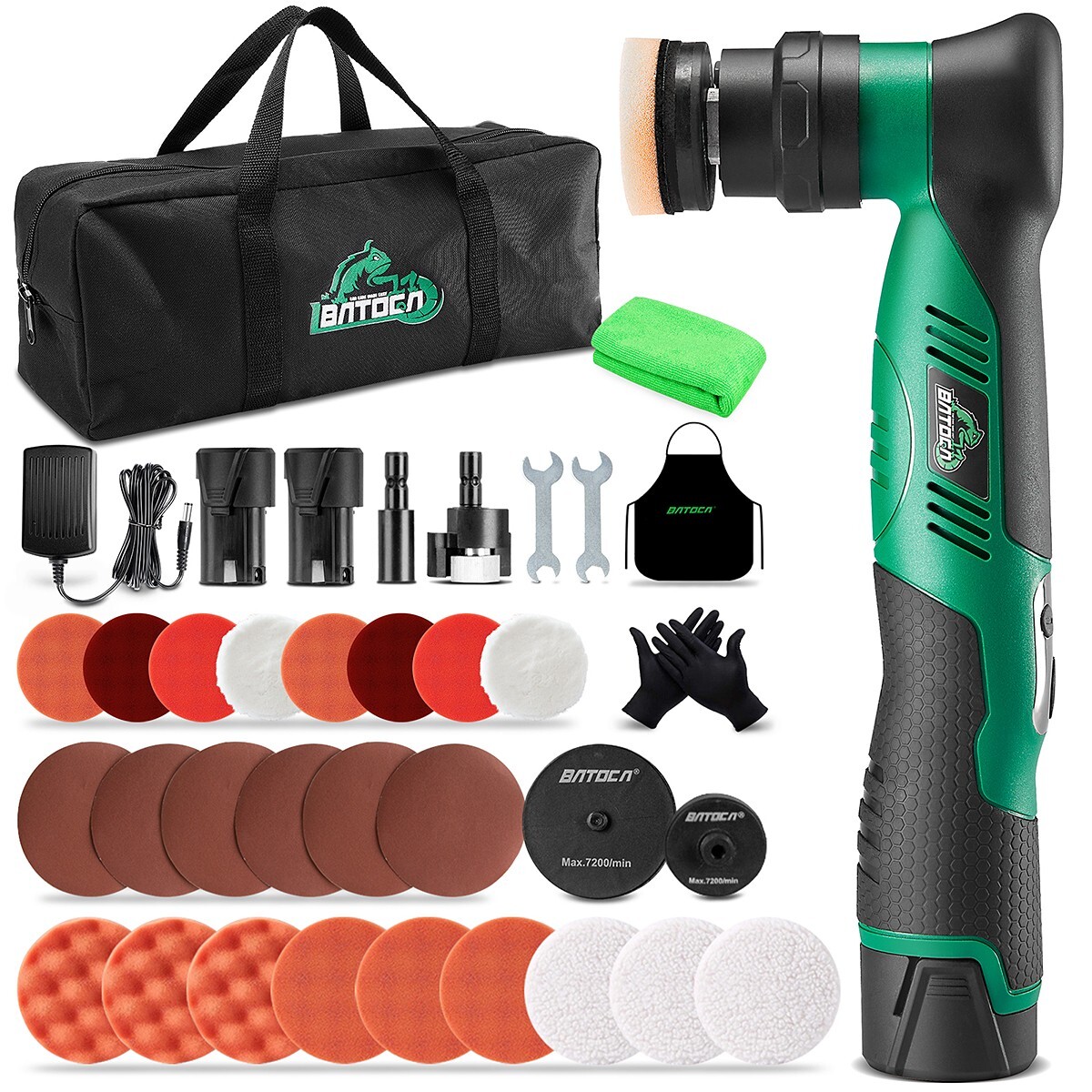 BATOCA S5 Mini Cordless Car Polisher Buffer Sander Polishing Machine RO&DA 1" 3"