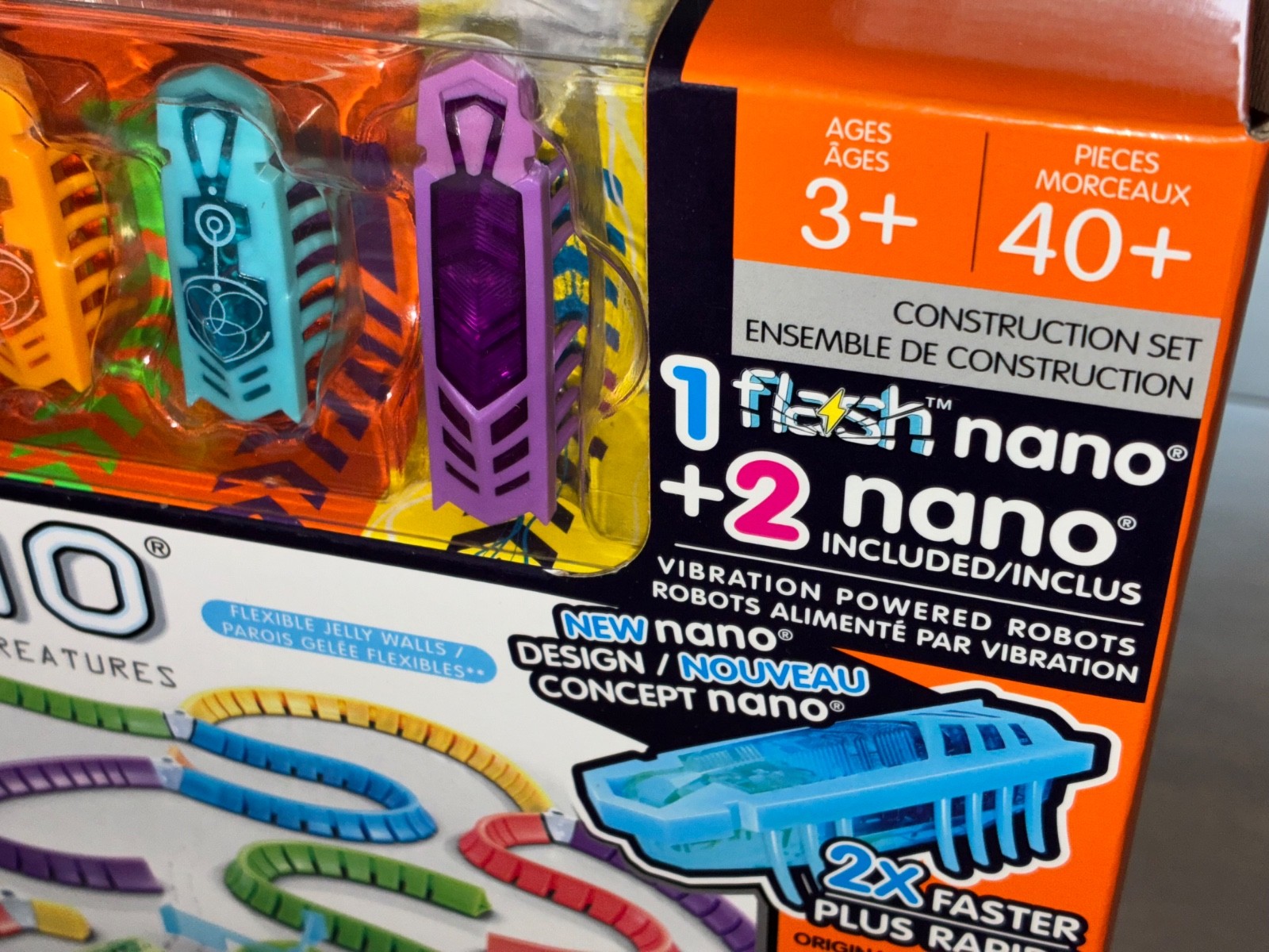 New HEXBUG Flash Nano Land Sensory Playset for Kids Build Your Own Playground