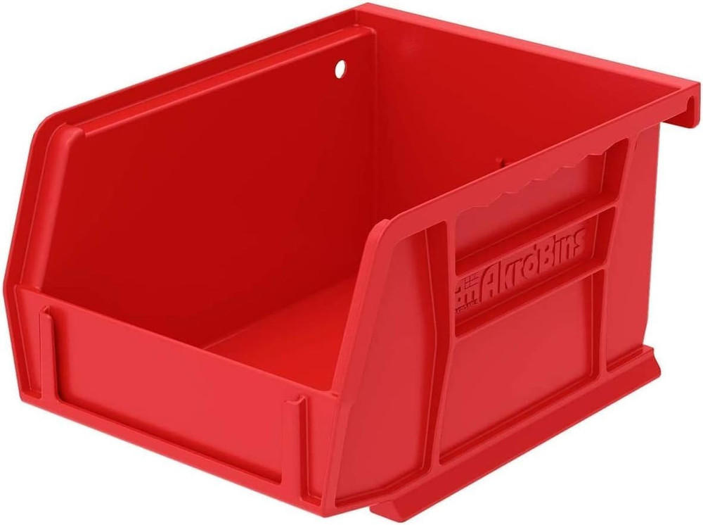 Akro-Mils 30210 Akrobins Plastic Storage Bins, Space-Saving Stackable Bins for G