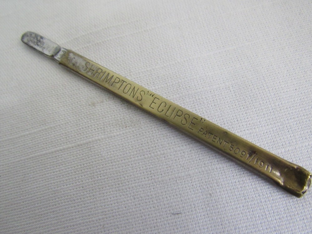 Vintage Crochet hook/needle Shrimptons Eclipse - dated 1911