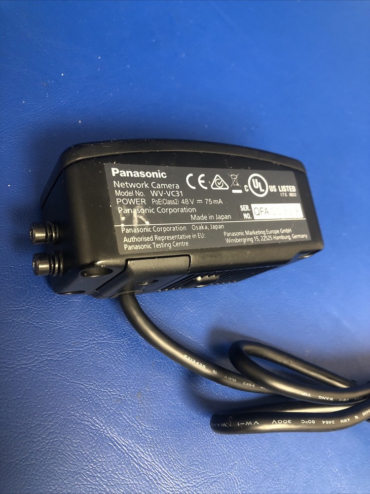 WORKING Panasonic Arbitrator Network Camera WV-VC31 / USED