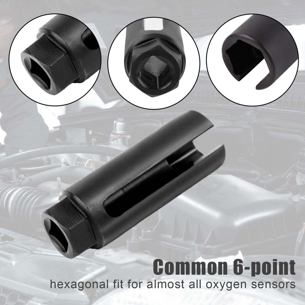 Offset Oxygen Sensor Socket 3/8" Drive x 7/8" for O2 Removal & Installation