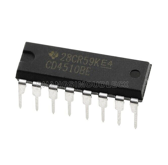 5POCS DIP16 CD4510BE CD4510 CMOS PRESETTABLE UP/DOWN COUNTERS
