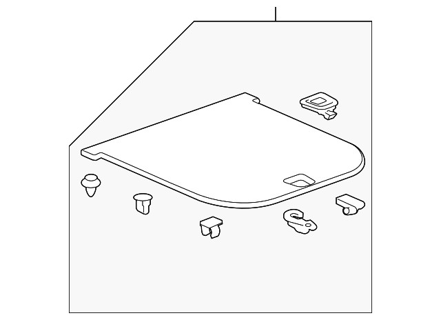 Genuine GM Dune Load Floor Trim Panel 20977714