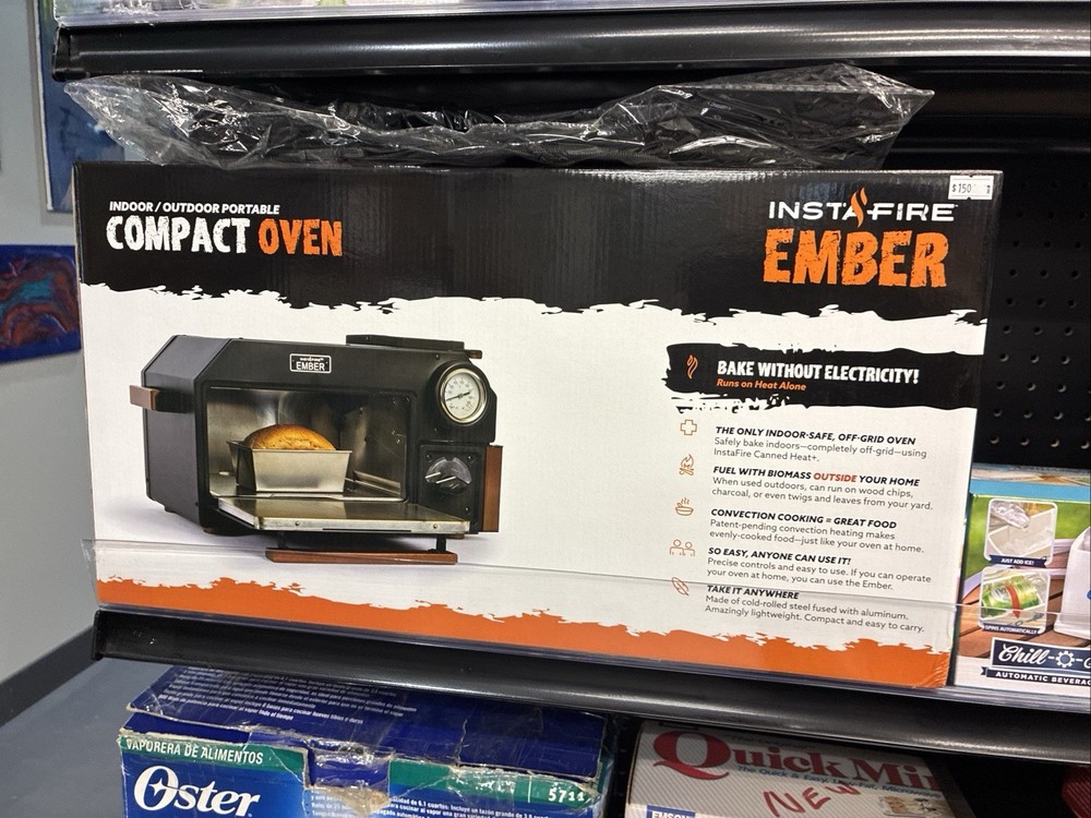InstaFire Ember Oven (Compact, Off-Grid, Camping, Emergency)