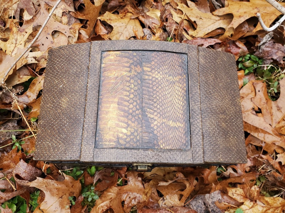 Real Snakeskin Covered Dybbuk Box