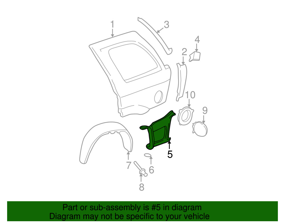 Genuine GM Lower Filler 15201658