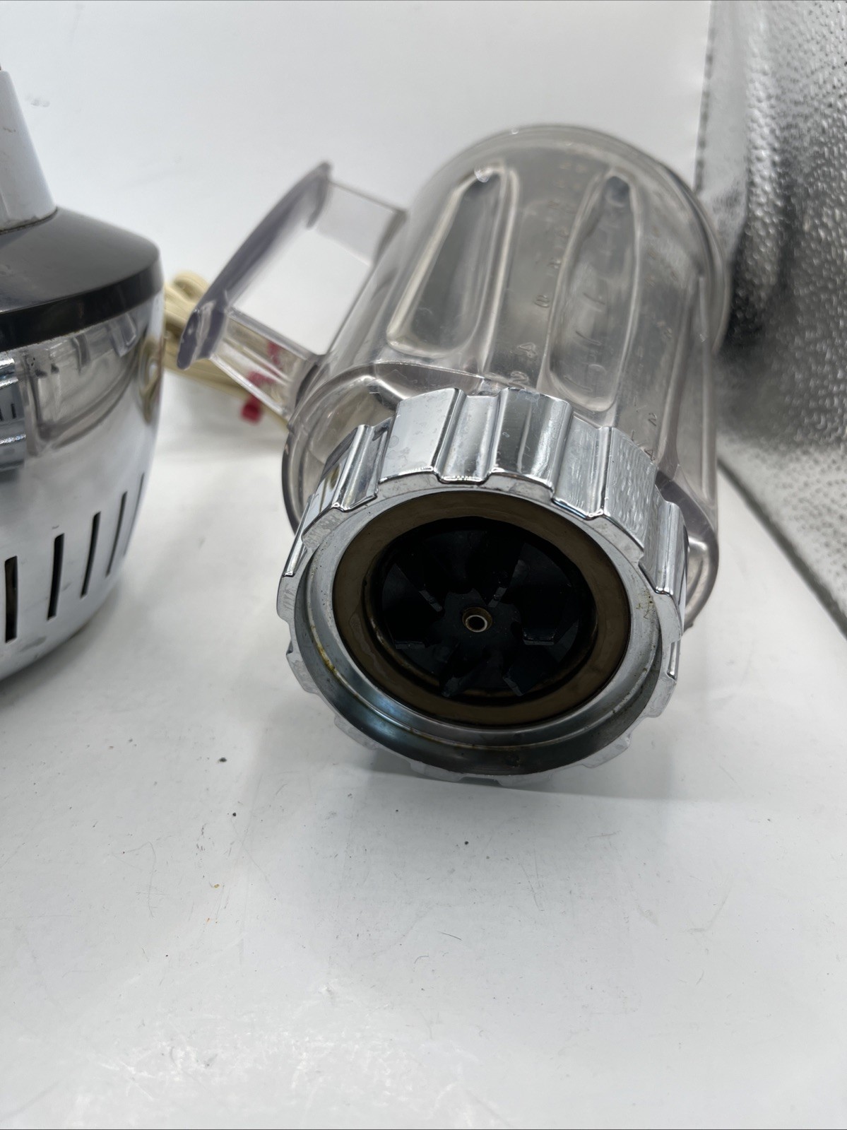 Vintage Hamilton Beach Model 215 Chrome 2 Speed Blender &Milk Shake MADE IN USA